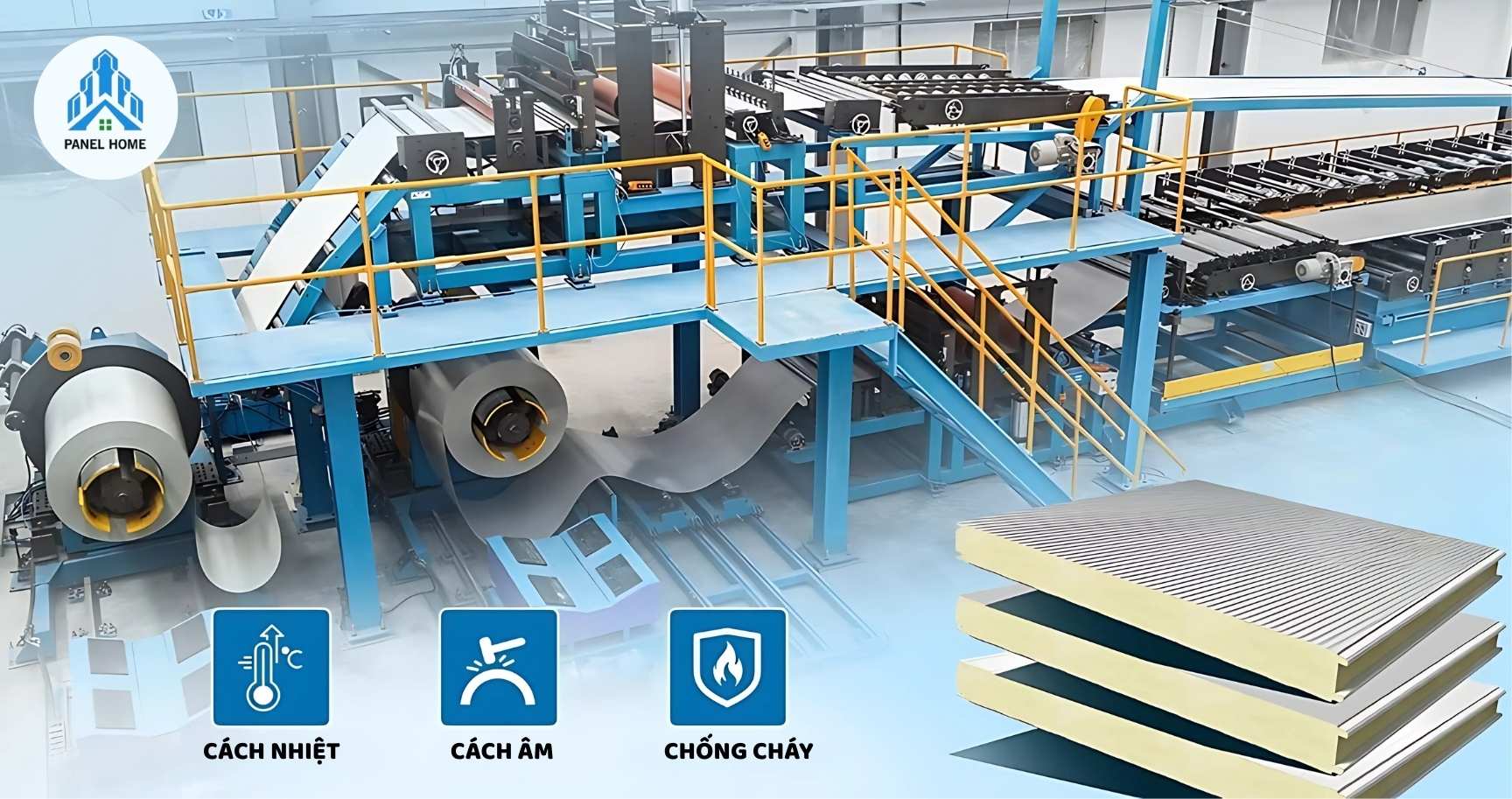 Khám phá dây chuyền sản xuất Panel tại nhà máy Panel Home – Tiêu chuẩn và tự động hóa