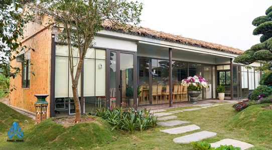 Dự án thi công văn phòng panel lắp ghép Vườn Nhật