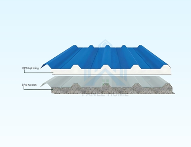 Panel EPS mái lợp 5 sóng (lõi EPS xốp thường/lõi EPS chống cháy lan)