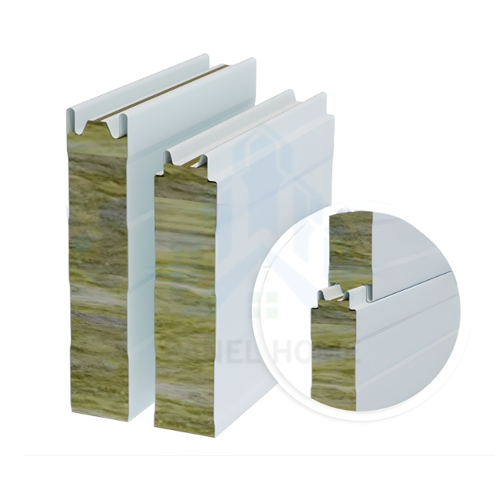 Tấm panel Rockwool chống cháy, cách nhiệt hiệu quả trong công trình xây dựng