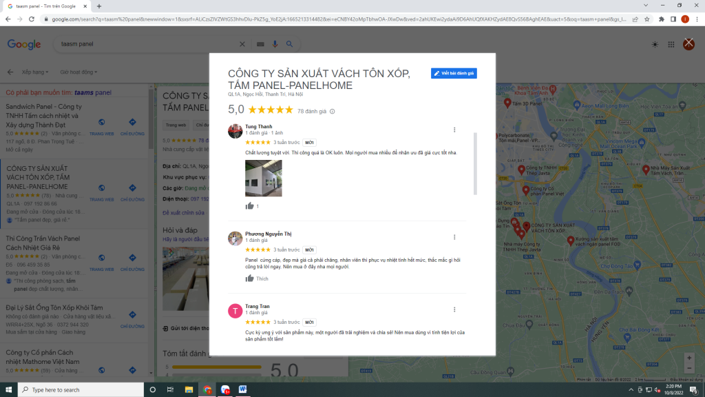 Feedback khách hàng về tấm panel EPS của Panel Home