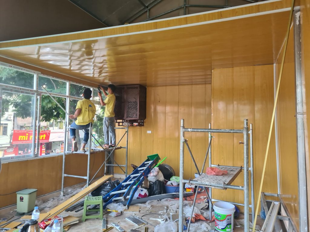 Thi công vách ngăn panel