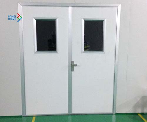 cửa mở panel kho lạnh 2 cánh