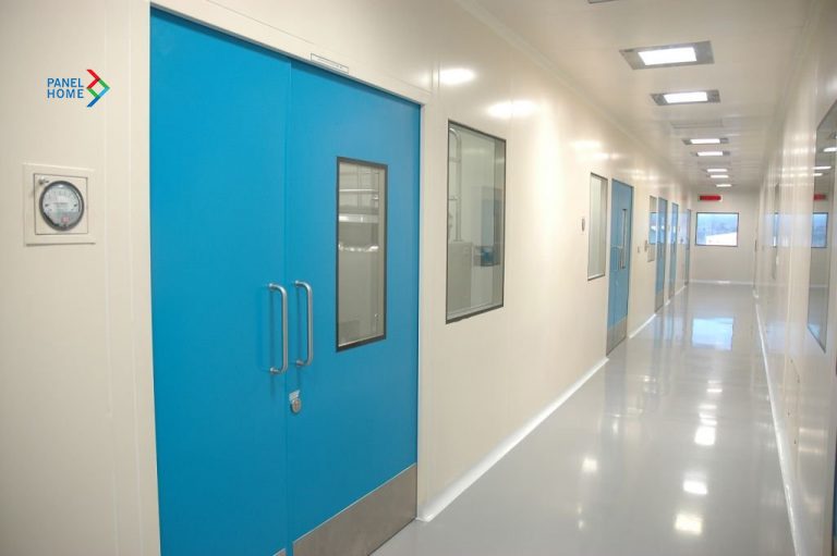 Cửa mở panel 2 cánh phòng sạch