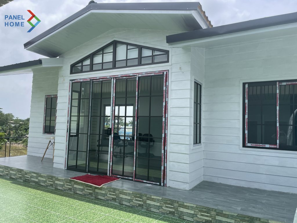 Hình ảnh Panel Home thi công nhà lắp ghép tại công trình