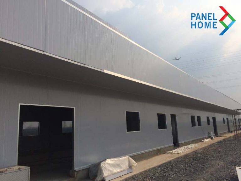 Nhà lắp ghép phục vụ cho nhà xưởng, khu công nghiệp