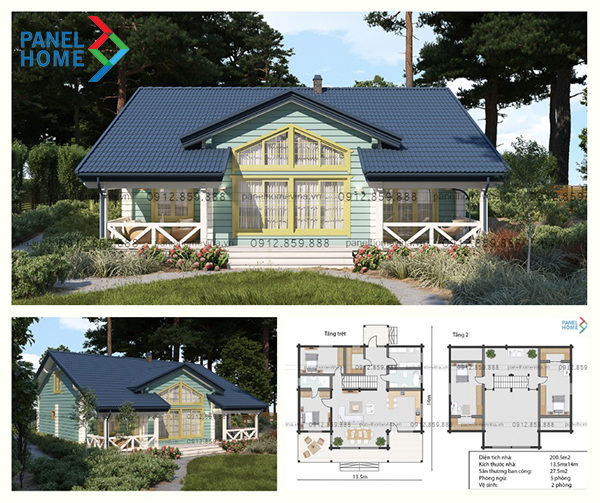 nhà vườn lắp ghép giá bao nhiêu