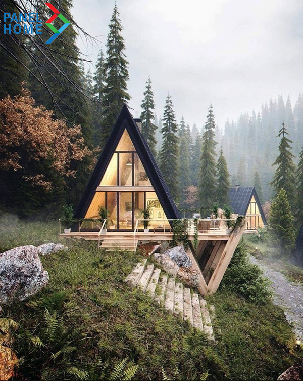 nhà vườn lắp ghép đẹp, sang trọng