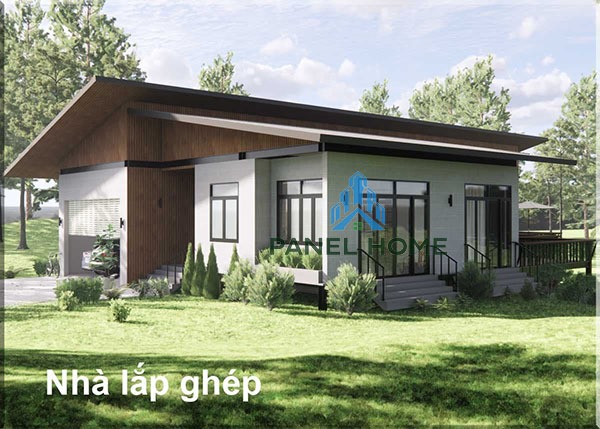 Mẫu 2 Nhà vườn lắp ghép gần gũi thiên nhiên