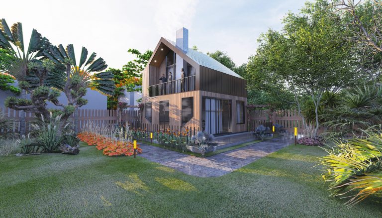 Mẫu Mẫu 3 nhà tiền chế tấm panel