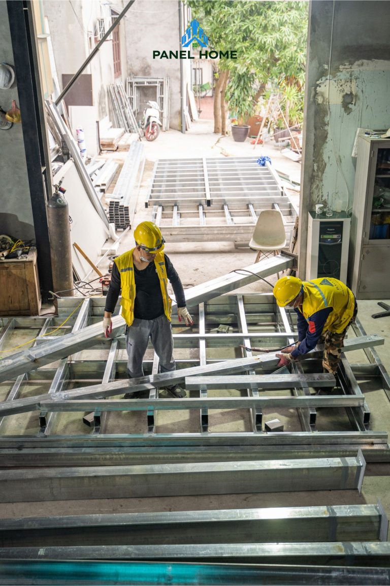  Quy trình xây dựng nhà tiền chế tấm panel