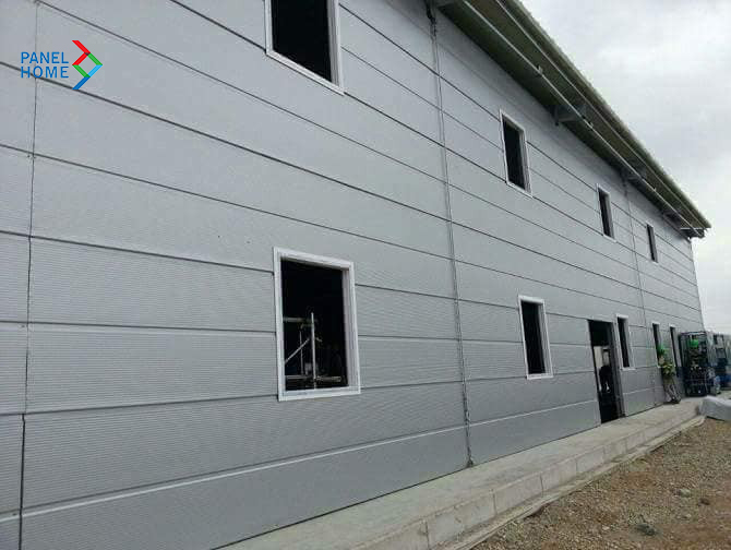 Tấm panel eps vách ngoài thi công nhà xưởng thẩm mỹ hiện đại