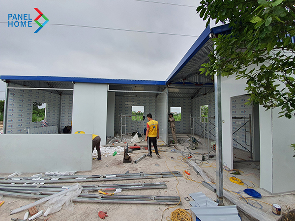 Thi công nhà ở dân dụng bằng tấm panel eps 