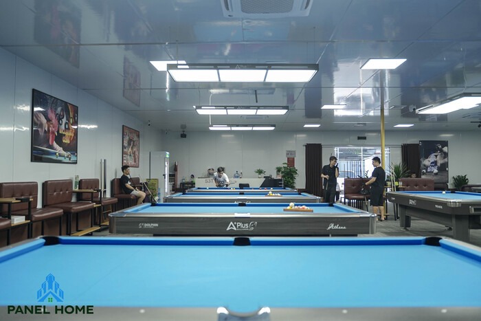 Tấm Panel ứng dụng trong việc thi công quán bida thu hút khách hàng