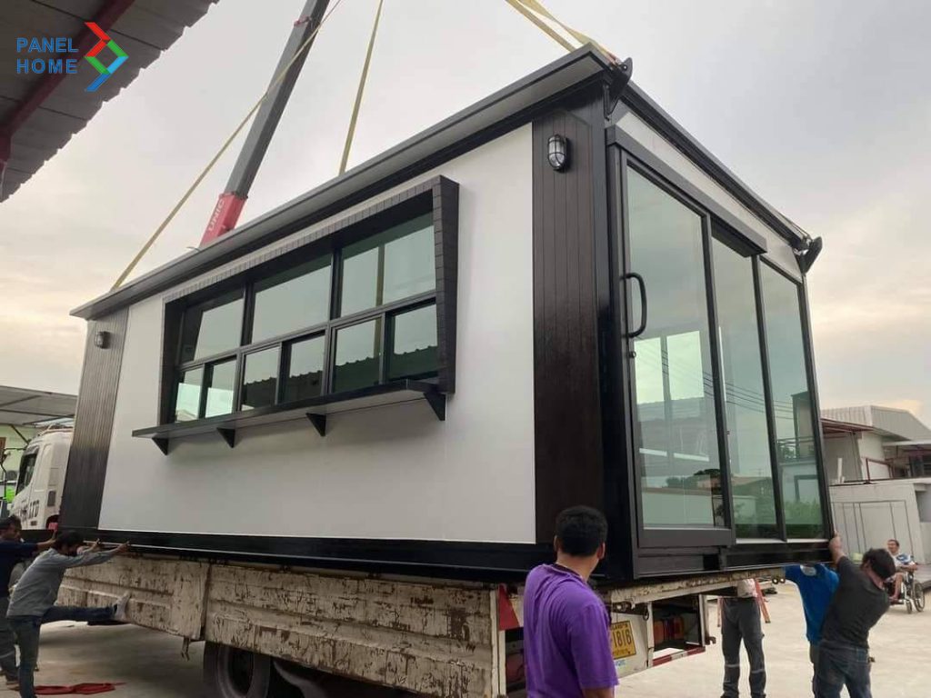 Văn phòng container lắp ghép bằng tấm panel cách nhiệt