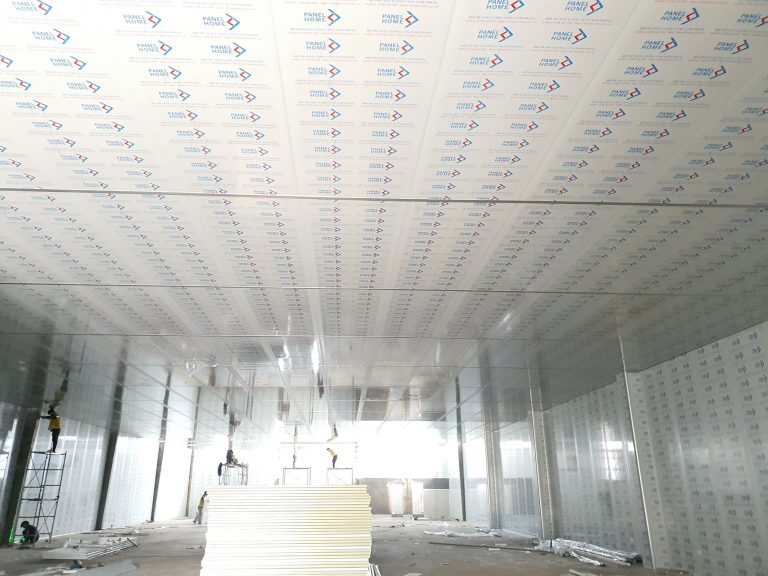 thi công trần vách panel 