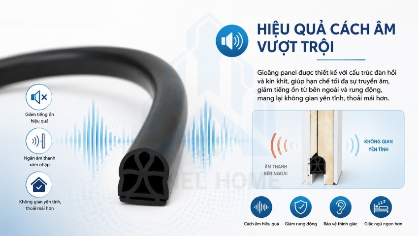Gioăng panel cách âm cho cửa panel