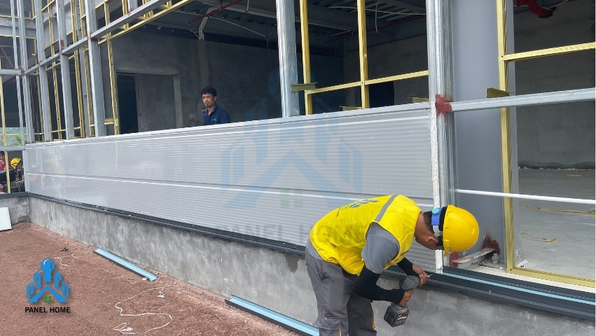 Thi công tấm vách ngăn ngoài trời chuyên nghiệp tại Panel Home