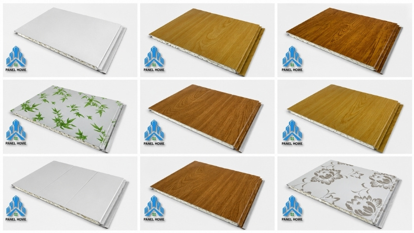 Các mẫu trần tôn xốp vân gỗ và trắng sứ