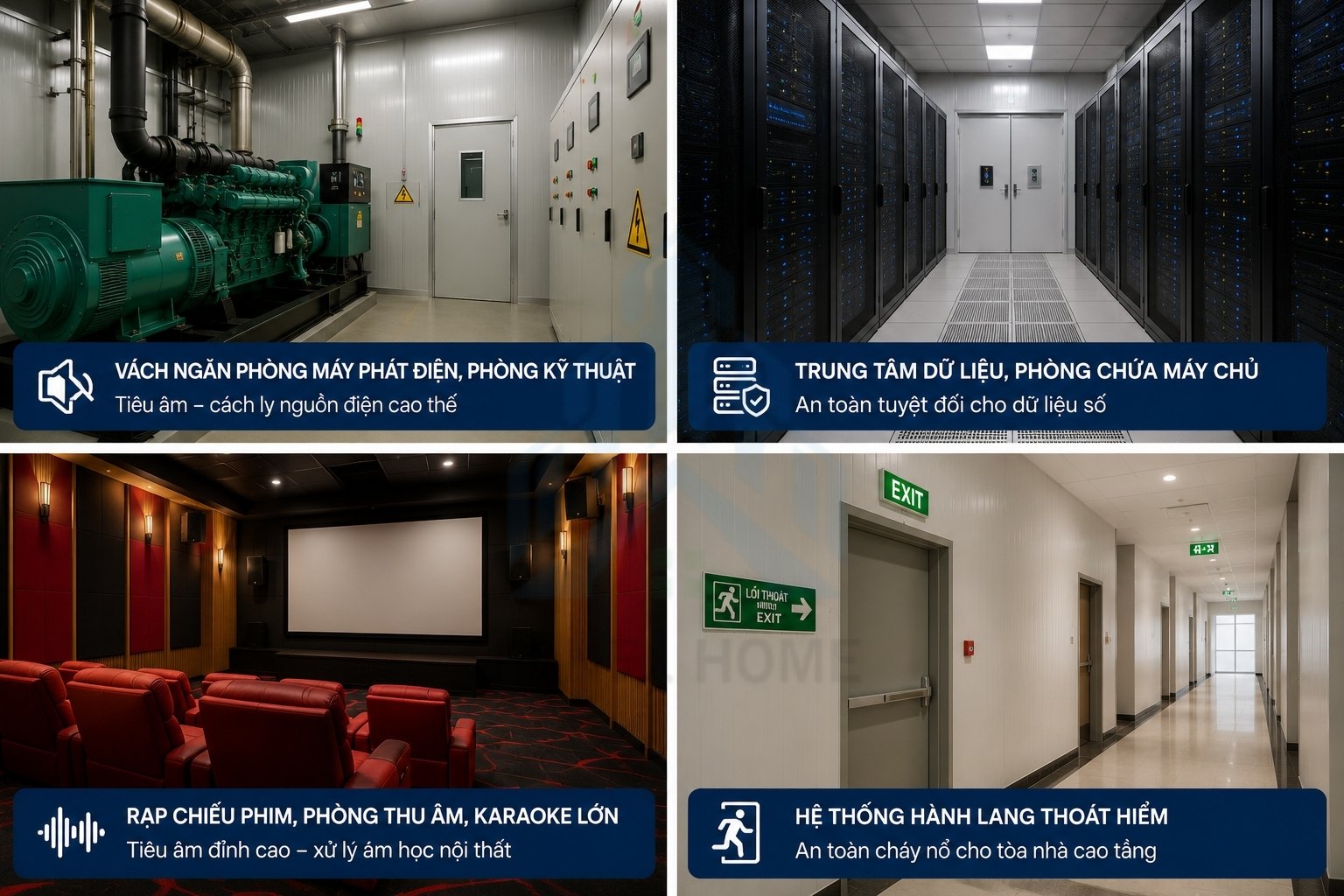 Panel rockwool cho công trình dân dụng