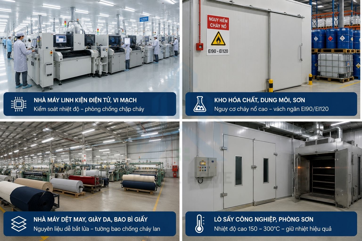 Panel rockwool cho nhà xưởng công nghiệp