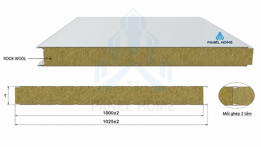 Panel rockwool làm vách ngăn trong nhà